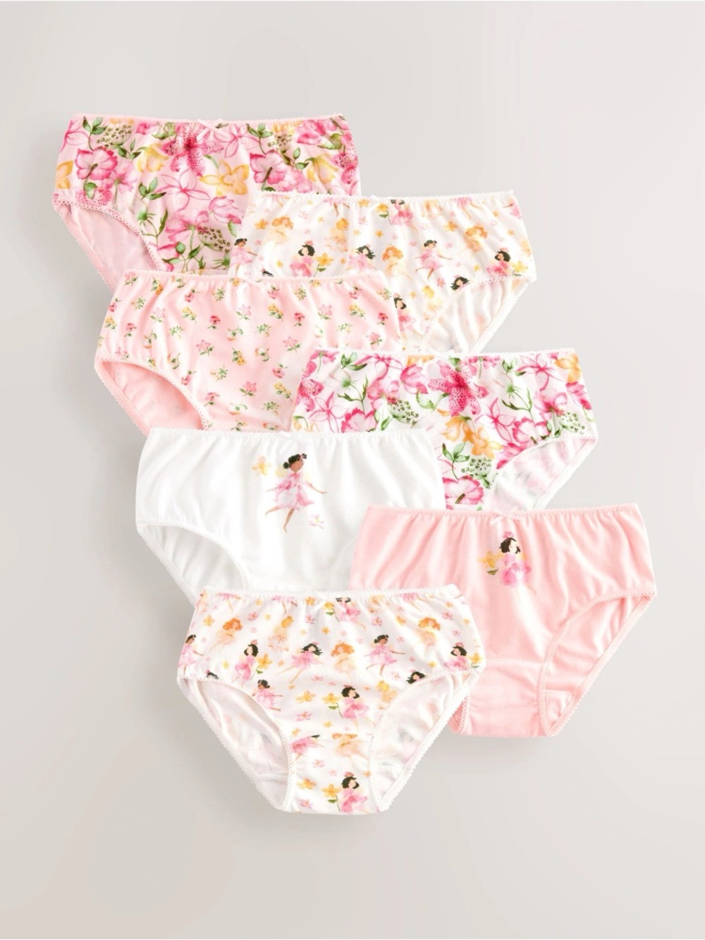 NEXT Pink Fairy Briefs 7 Pack , NWT